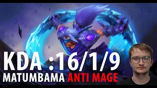 MATUMBAMAN ANTI MAGE CARRY 16KILLS!!!