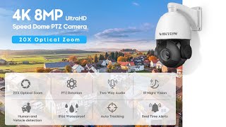 PTZ-4820-IZT Auto Tracking Security Camera | Hikvision Compatible PTZ Camera | 4K 8MP Best Dome