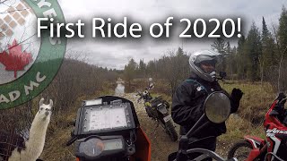 First Ride of 2020! KTM 690, Husqvarna 701 \u0026 Honda Africa Twin