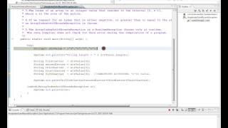 ARRAYINDEXOUTOFBOUNDSEXCEPTION IN JAVA