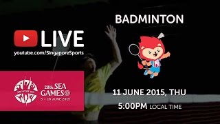 Badminton Men's Team Semi-Finals Malaysia vs Indonesia (Day 6) | 28th SEA Games Singapore 2015