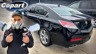 I PAINTED MY $800 COPART ACURA TL (POV VLOG)