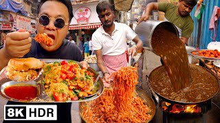 Eating INDIA Street Food 24 Hrs in MUMBAI : BANKII 8K