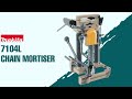 achieve precision in woodworking with the makita 7104l chain mortiser