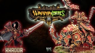 Mk2 Warmachine \u0026 Hordes - Skorne (E-Xerxis) vs. Khador (P-Vlad) - 50pt Battle Report