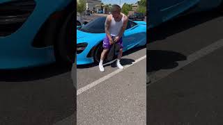 Caught a stranger sitting on my $300k Mclaren 720s… he was not expecting me to do THIS…