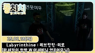 [다시보기]20250218 - 💛1부 토크\u00262부 Labyrinthine : 레브린틴-미로(마세카이 합방 W.아세비님,연못여우님)💛