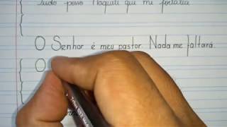 COMO ESCREVER NO CADERNO DE CALIGRAFIA E MELHORAR A LETRA