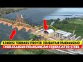 KONDISI TERBARU JEMBATAN PANDANSIMO TERPANJANG DAN TERMEGAH DI YOGYAKARTA, CORRUGATED STEEL DIPASANG