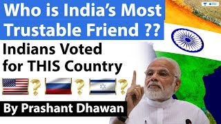 India's Most Trusted Friendly Country | Indians voted for THIS Country in Survey
