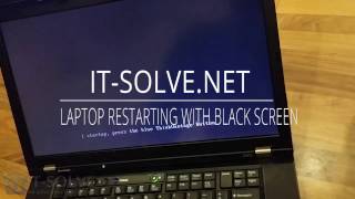 Laptop with black screen after startup repair