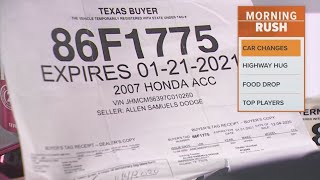 Texas drivers will say goodbye to temporary paper plates