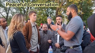Contingency Argument! Mohammad Hijab and Couple Speakers Corner