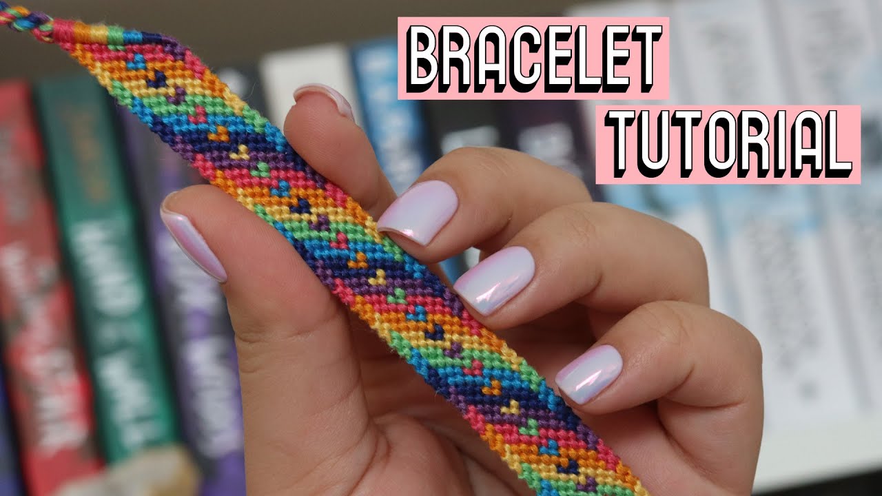 Rainbow Hearts Bracelet Tutorial Cc Friendship Bracelets Youtube