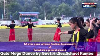 Galo mega dance by govt.hr.sec school kamba|KASA veteran football tournament