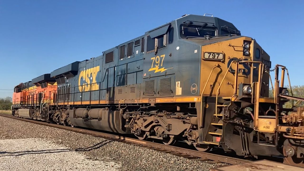 CSX #797 (DP) On The B-ALTCDZ Near Avondale, TX (10-26-2022) - YouTube