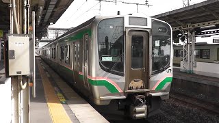 E721系1000番台（P4-10編成）東北本線郡山駅を回送で発車