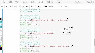 Python 05 Data Types in Python | Sequence type - String