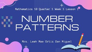 Mathutorial Lesson 7: Number Patterns