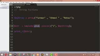 Implode in PHP - How to join array elements with a string