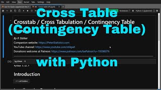 Python - Cross table with Pandas