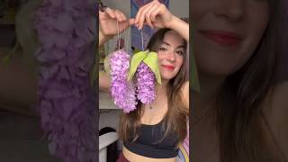 C’est trop simple et trop beau 🥹 DIY DE LA SEMAINE #6: des glycines en mouchoirs 🪻#shortswithzita