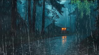 Rain Sounds For Sleeping - Heavy Rain and Thunder for Deep Sleep, Stress Reduction \u0026 Relaxation