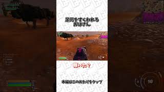 足元をすくわれるおばさん【フォートナイト/Fortnite】 #shorts #フォートナイト