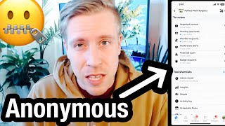 How to Post Anonymously in Facebook Group
