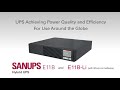 sanups e11b hybrid ups with li ion batteries