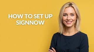 How to Set Up Signnow - Julia'sTutorials