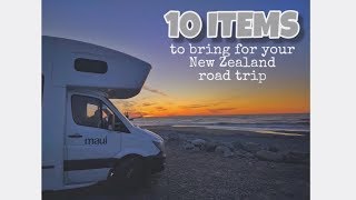 10 ITEMS to bring for your New Zealand road trip 10件纽西兰自驾游必备品