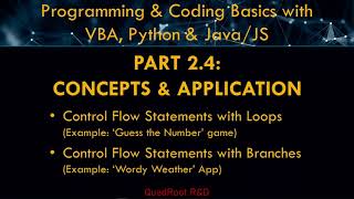 Coding in 3hrs with VBA, Python, Java/JavaScript - PART2.4: Loops & Branch Conditional Statements