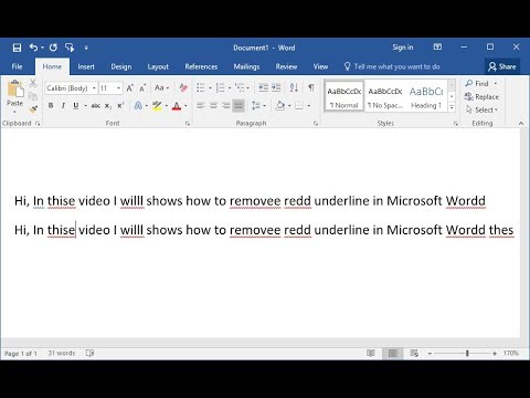 How To Hide Stop Red Blue Underline In Ms Word Word 2007 2016 How To Hide Stop Red Blue Underline In Ms Word Word 2007 2016