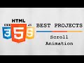 HTML, CSS & JS Best Project #06 - Scroll Animation