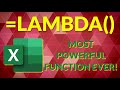 Excel LAMBDA Function