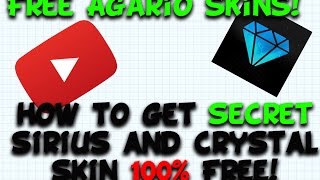 AGARIO SIRIUS SKIN ECT! NEW SKIN HACK? SKINNAMES IN THE DESCRIPTION! 100% FREE!