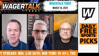 Free Sports Picks | WagerTalk Today | NCAA and NIT Tournament Predictions | NBA Picks | March 16