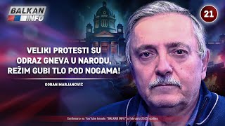 INTERVJU: Goran Marjanović – Blokade su odraz gneva u narodu, režim gubi tlo pod nogama! (19.2.2025)