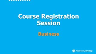Course Registration: Business