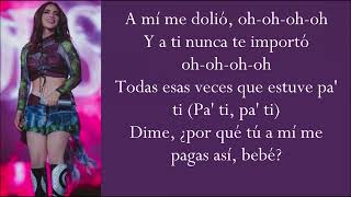 ME DOLIO (Letra) KIMBERLY LOAIZA ft CHIMBALA