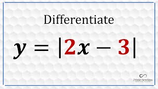 Derivative  of absolute value  function