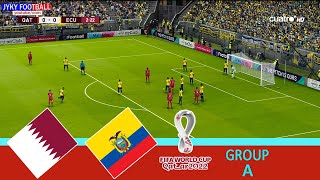 PES - Qatar vs Ecuador Group (A) - Full Match All Goals HD 20.11.2022 - FIFA World Cup - Gameplay PC