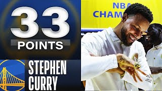 Steph Drops 33 PTS & 7 AST On Ring Night! 💍🔥
