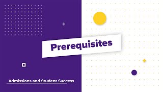 Admissions FAQ: Prerequisites