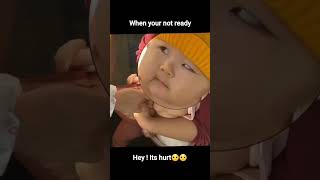 baby angry face😬😬 #injection #whoareyou #doctor #baby #facebook please follow and like