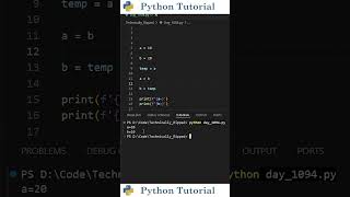 The Cleanest Way to Swap Variables in Python | Python Tutorial