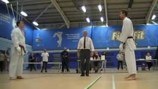 Robert Crowney v's Cameron Graham Male Kumite Final