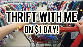 Everything is $1!! Thrift With Me for Items to Resell on Poshmark for a GREAT Profit!! $$