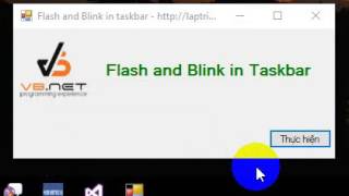 [VB.NET] How to use flash and blink in taskbar